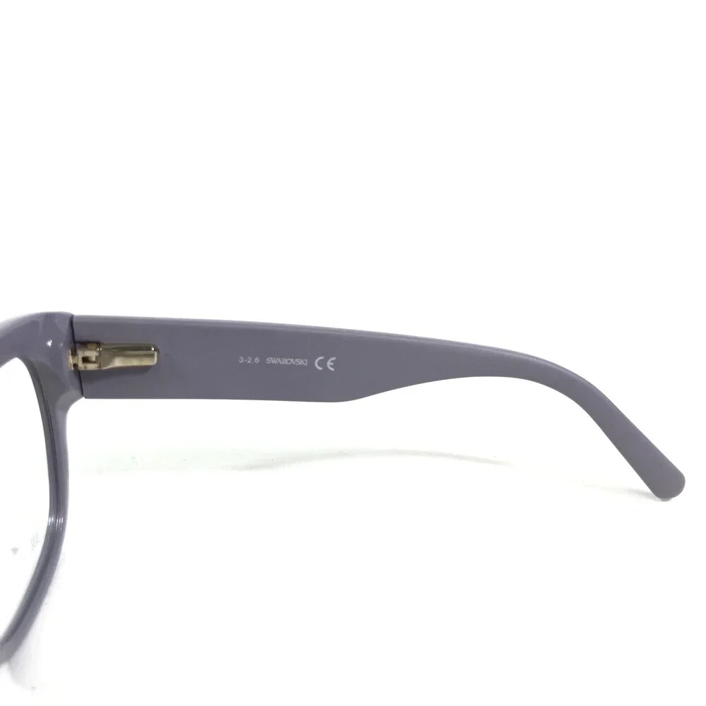 Swarovski Eyeglasses Frames SW5213 078 Oversized Muted Purple Crystals 53-16-140